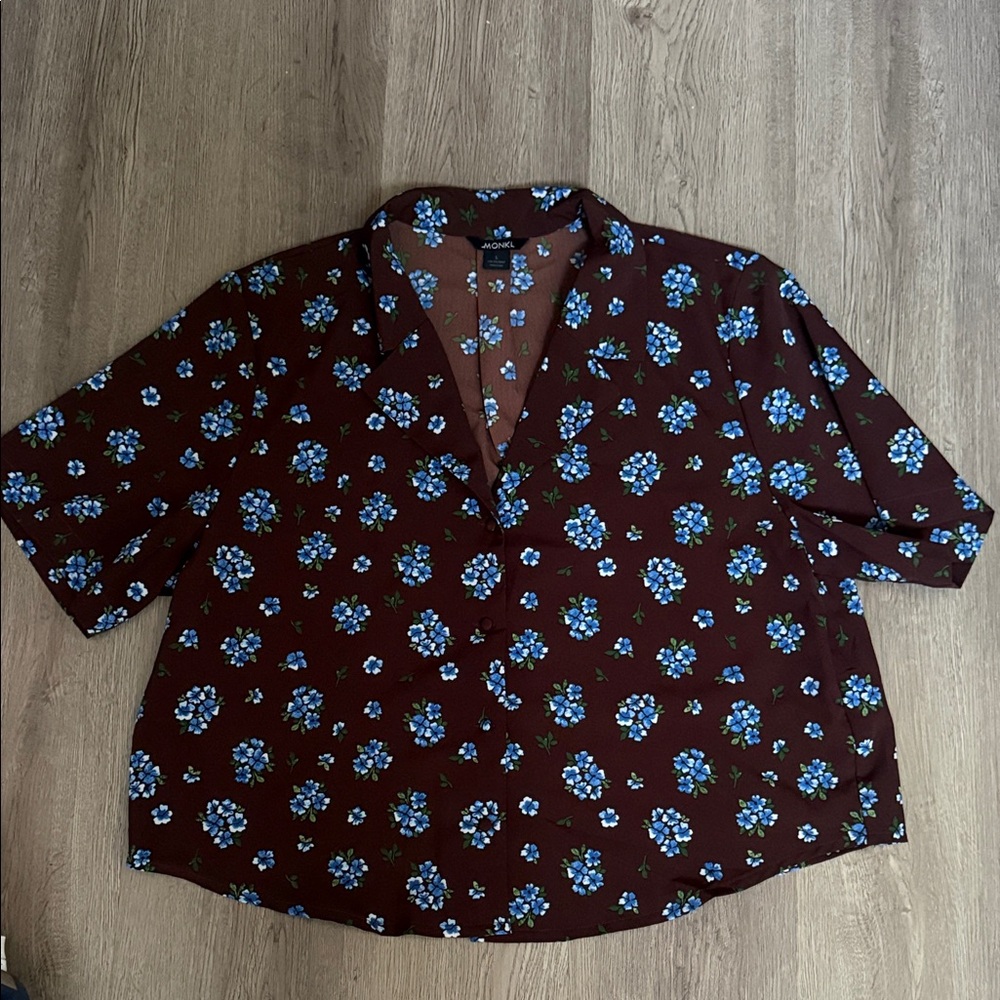 Brown Floral Shirt